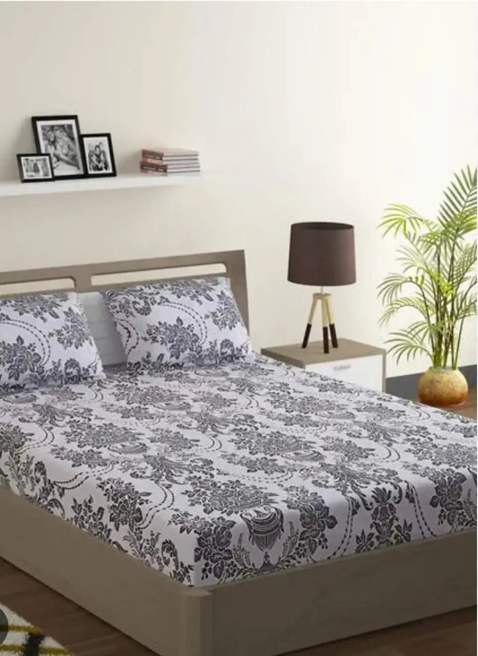 Triangle Print Cotton King Size Bed Sheets 9