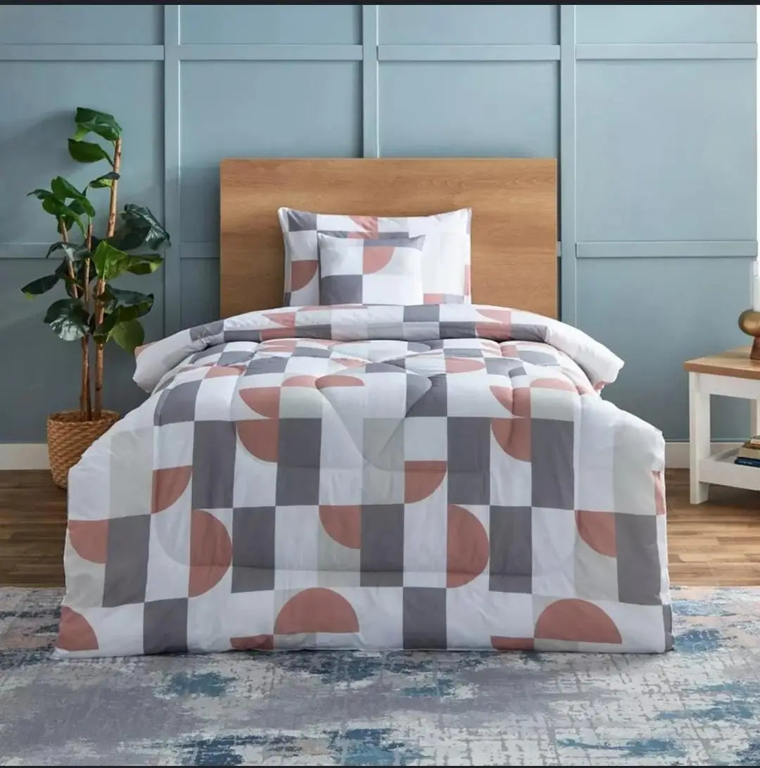 Triangle Print Cotton King Size Bed Sheets 11